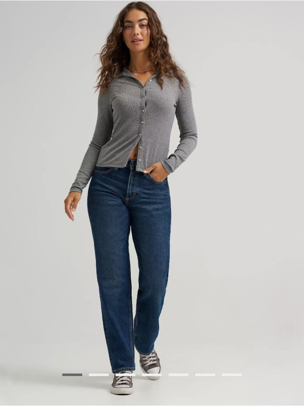 Riders by Lee Women's Straight-Leg Jeans in Dark Blue